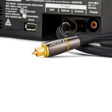 Wozinsky optyczny kabel przewód audio cyfrowy światłowód Toslink SPDIF 3m czarny (WOPT-30) Wozinsky optyczny kabel przewód audio cyfrowy światłowód Toslink SPDIF 3m czarny (WOPT-30)