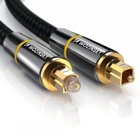 Wozinsky optyczny kabel przewód audio cyfrowy światłowód Toslink SPDIF 3m czarny (WOPT-30) Wozinsky optyczny kabel przewód audio cyfrowy światłowód Toslink SPDIF 3m czarny (WOPT-30)