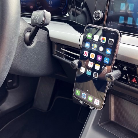 Wozinsky uchwyt grawitacyjny na telefon na kratkę w samochodzie czarny (WCHBK7)