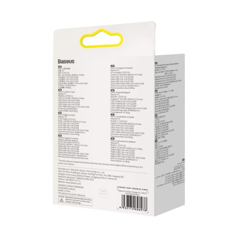 Baseus Compact ładowarka sieciowa 3x USB 17W biały (CCXJ020102) Baseus Compact ładowarka sieciowa 3x USB 17W biały (CCXJ020102)