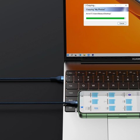 Baseus Flash Series II kabel USB - USB Typ C / Lightning / micro USB 100 W 1,2 m niebieski (CASS030003) Baseus Flash Series II kabel USB - USB Typ C / Lightning / micro USB 100 W 1,2 m niebieski (CASS030003)