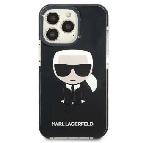 Etui Karl Lagerfeld Iconik Karl na iPhone 13 Pro / iPhone 13 - czarne Etui Karl Lagerfeld Iconik Karl na iPhone 13 Pro / iPhone 13 - czarne