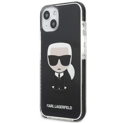 Etui Karl Lagerfeld Iconik Karl na iPhone 13 mini - czarne Etui Karl Lagerfeld Iconik Karl na iPhone 13 mini - czarne