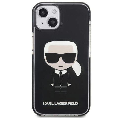 Etui Karl Lagerfeld Iconik Karl na iPhone 13 mini - czarne Etui Karl Lagerfeld Iconik Karl na iPhone 13 mini - czarne