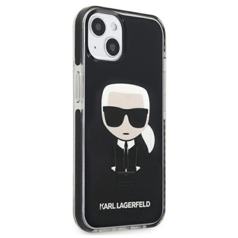 Etui Karl Lagerfeld Iconik Karl na iPhone 13 mini - czarne Etui Karl Lagerfeld Iconik Karl na iPhone 13 mini - czarne