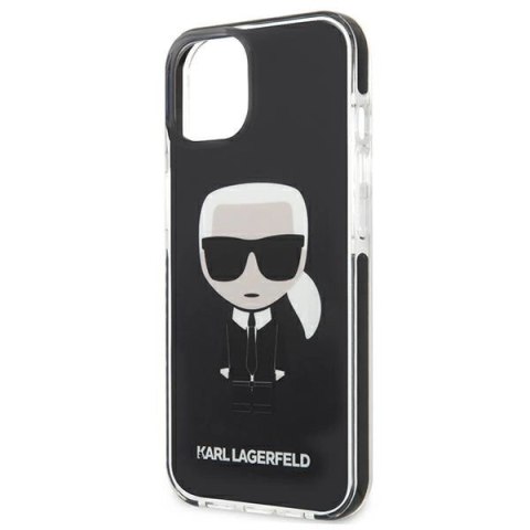 Etui Karl Lagerfeld Iconik Karl na iPhone 13 mini - czarne Etui Karl Lagerfeld Iconik Karl na iPhone 13 mini - czarne
