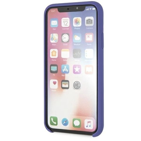 Etui Karl Lagerfeld Silicone na iPhone X/Xs - fioletowe