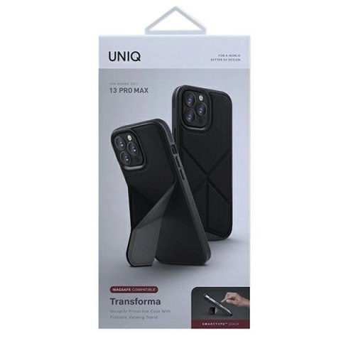 Etui UNIQ Transforma MagSafe na iPhone 13 Pro Max - czarne Etui UNIQ Transforma MagSafe na iPhone 13 Pro Max - czarne