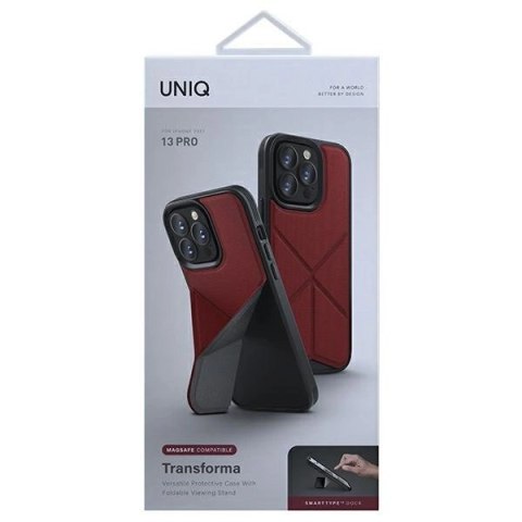 Etui UNIQ Transforma MagSafe na iPhone 13 Pro / iPhone 13 - czerwone Etui UNIQ Transforma MagSafe na iPhone 13 Pro / iPhone 13 - czerwone