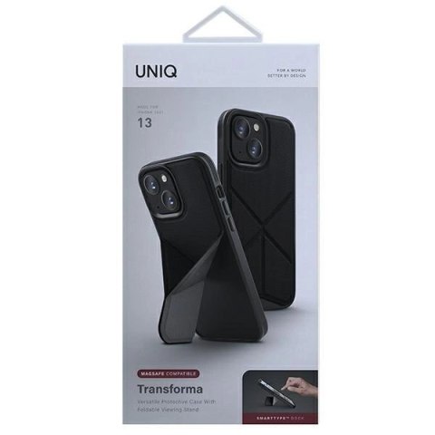 Etui UNIQ Transforma MagSafe na iPhone 13 - czarne Etui UNIQ Transforma MagSafe na iPhone 13 - czarne