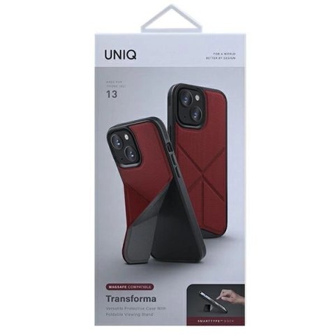 Etui UNIQ Transforma MagSafe na iPhone 13 - czerwone Etui UNIQ Transforma MagSafe na iPhone 13 - czerwone