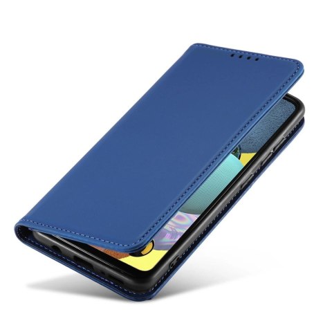 Magnet Card Case etui do Samsung Galaxy A53 5G pokrowiec portfel na karty kartę podstawka niebieski Magnet Card Case etui do Samsung Galaxy A53 5G pokrowiec portfel na karty kartę podstawka niebieski