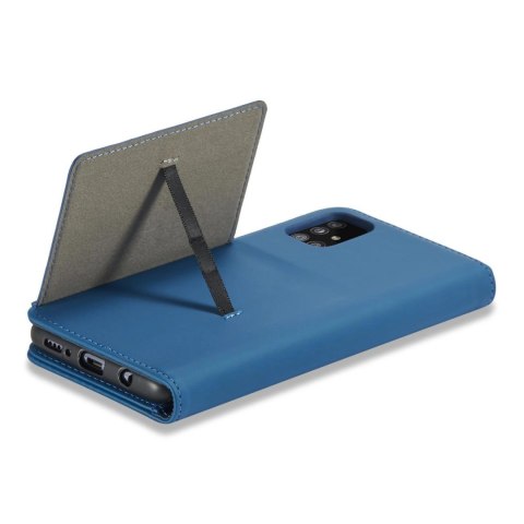 Magnet Card Case etui do Samsung Galaxy A53 5G pokrowiec portfel na karty kartę podstawka niebieski Magnet Card Case etui do Samsung Galaxy A53 5G pokrowiec portfel na karty kartę podstawka niebieski