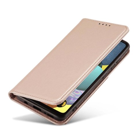 Magnet Card Case etui do Samsung Galaxy A53 5G pokrowiec portfel na karty kartę podstawka różowy Magnet Card Case etui do Samsung Galaxy A53 5G pokrowiec portfel na karty kartę podstawka różowy