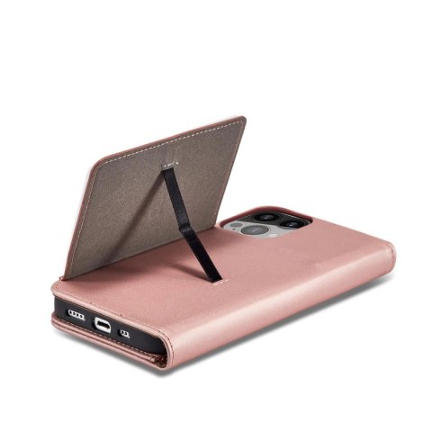 Magnet Card Case etui do iPhone 13 pokrowiec portfel na karty kartę podstawka różowy Magnet Card Case etui do iPhone 13 pokrowiec portfel na karty kartę podstawka różowy