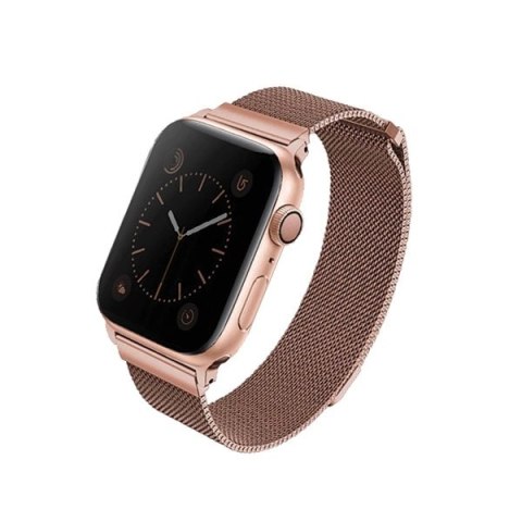 Pasek Uniq Dante Stainless Steel na Apple Watch 1/2/3/4/5/6/7/8/SE/SE2 38/40/41mm - różowo-złoty Pasek Uniq Dante Stainless Steel na Apple Watch 1/2/3/4/5/6/7/8/SE/SE2 38/40/41mm - różowo-złoty