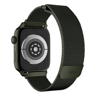 Pasek Uniq Dante Stainless Steel na Apple Watch 1/2/3/4/5/6/7/8/SE/SE2 38/40/41mm - zielony