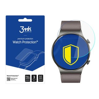 Szkło hybrydowe 3mk Watch Protection™ v. FlexibleGlass Lite na Huawei Watch GT 2 Pro Classic