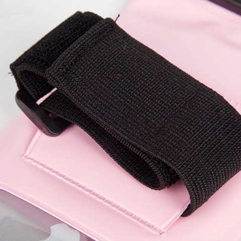 Wodoodporne etui z opaską do telefonu armband PVC - czarne Wodoodporne etui z opaską do telefonu armband PVC - czarne