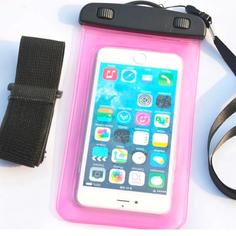 Wodoodporne etui z opaską do telefonu armband PVC - czarne Wodoodporne etui z opaską do telefonu armband PVC - czarne