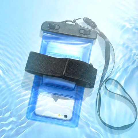 Wodoodporne etui z opaską do telefonu armband PVC - czarne Wodoodporne etui z opaską do telefonu armband PVC - czarne