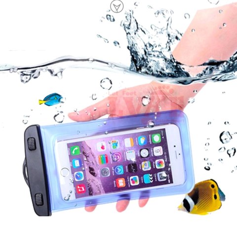 Wodoodporne etui z opaską do telefonu armband PVC - pomarańczowe Wodoodporne etui z opaską do telefonu armband PVC - pomarańczowe