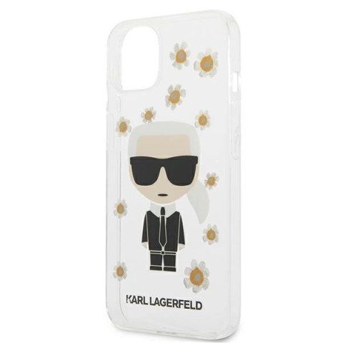 Etui Karl Lagerfeld Flower Ikonik Karl na iPhone 13 mini - przezroczyste Etui Karl Lagerfeld Flower Ikonik Karl na iPhone 13 mini - przezroczyste