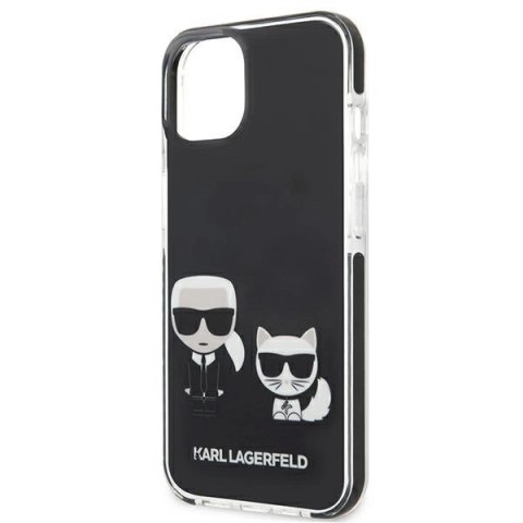 Etui Karl Lagerfeld Karl&Choupette na iPhone 13 mini - czarne