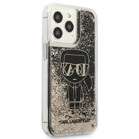 Etui Karl Lagerfeld Liquid Glitter Gatsby na iPhone 13 Pro / iPhone 13 - czarne Etui Karl Lagerfeld Liquid Glitter Gatsby na iPhone 13 Pro / iPhone 13 - czarne