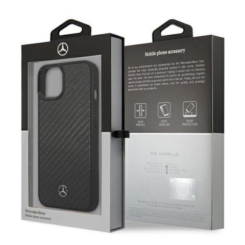 Etui Mercedes Dynamic Line na iPhone 13 mini - czarne Etui Mercedes Dynamic Line na iPhone 13 mini - czarne