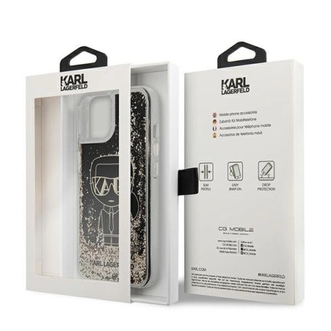 Karl Lagerfeld KLHCP13MLGGKBK iPhone 13 6,1" czarny/black hardcase Liquid Glitter Gatsby