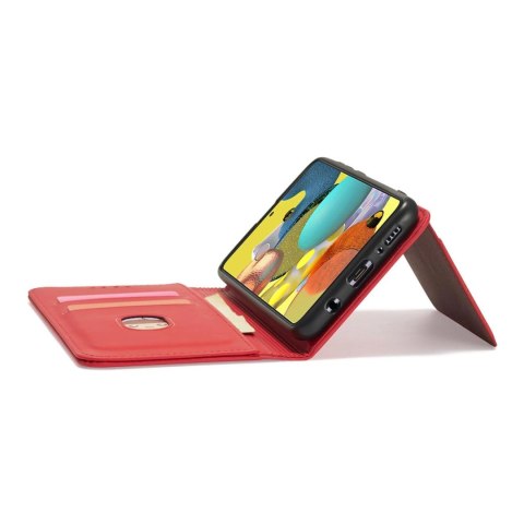 Magnet Card Case etui do Xiaomi Redmi Note 11 Pro pokrowiec portfel na karty kartę podstawka czerwony Magnet Card Case etui do Xiaomi Redmi Note 11 Pro pokrowiec portfel na karty kartę podstawka czerwony