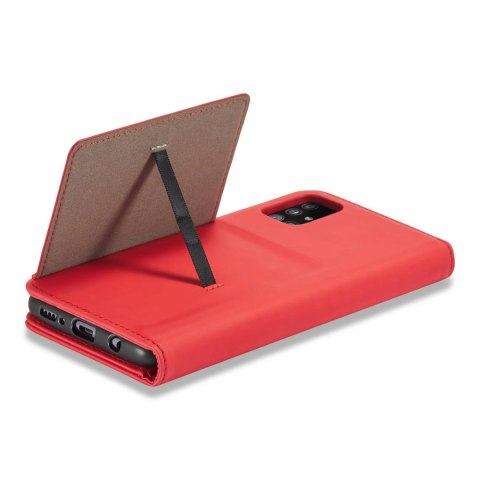 Magnet Card Case etui do Xiaomi Redmi Note 11 Pro pokrowiec portfel na karty kartę podstawka czerwony Magnet Card Case etui do Xiaomi Redmi Note 11 Pro pokrowiec portfel na karty kartę podstawka czerwony