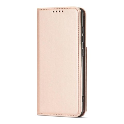 Magnet Card Case etui do Xiaomi Redmi Note 11 Pro pokrowiec portfel na karty kartę podstawka różowy Magnet Card Case etui do Xiaomi Redmi Note 11 Pro pokrowiec portfel na karty kartę podstawka różowy