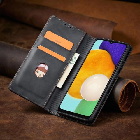 Magnet Fancy Case etui do Samsung Galaxy A13 5G pokrowiec portfel na karty kartę podstawka czarny