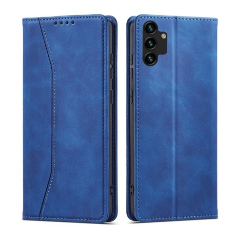 Magnet Fancy Case etui do Samsung Galaxy A13 5G pokrowiec portfel na karty kartę podstawka niebieski Magnet Fancy Case etui do Samsung Galaxy A13 5G pokrowiec portfel na karty kartę podstawka niebieski