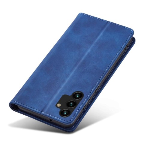 Magnet Fancy Case etui do Samsung Galaxy A13 5G pokrowiec portfel na karty kartę podstawka niebieski Magnet Fancy Case etui do Samsung Galaxy A13 5G pokrowiec portfel na karty kartę podstawka niebieski