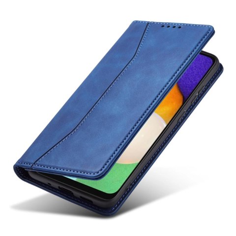 Magnet Fancy Case etui do Samsung Galaxy A13 5G pokrowiec portfel na karty kartę podstawka niebieski Magnet Fancy Case etui do Samsung Galaxy A13 5G pokrowiec portfel na karty kartę podstawka niebieski