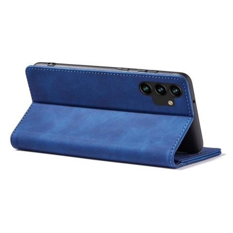 Magnet Fancy Case etui do Samsung Galaxy A13 5G pokrowiec portfel na karty kartę podstawka niebieski Magnet Fancy Case etui do Samsung Galaxy A13 5G pokrowiec portfel na karty kartę podstawka niebieski