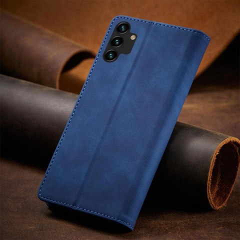 Magnet Fancy Case etui do Samsung Galaxy A13 5G pokrowiec portfel na karty kartę podstawka niebieski Magnet Fancy Case etui do Samsung Galaxy A13 5G pokrowiec portfel na karty kartę podstawka niebieski