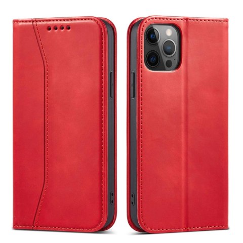 Magnet Fancy Case etui do iPhone 12 Pro Max pokrowiec portfel na karty kartę podstawka czerwony Magnet Fancy Case etui do iPhone 12 Pro Max pokrowiec portfel na karty kartę podstawka czerwony