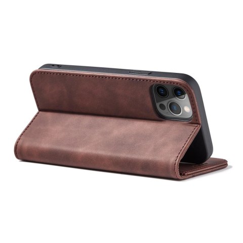Magnet Fancy Case etui do iPhone 12 Pro Max pokrowiec portfel na karty kartę podstawka czerwony Magnet Fancy Case etui do iPhone 12 Pro Max pokrowiec portfel na karty kartę podstawka czerwony
