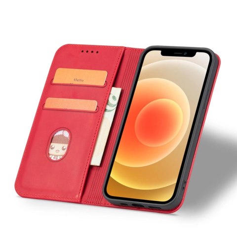 Magnet Fancy Case etui do iPhone 12 Pro Max pokrowiec portfel na karty kartę podstawka czerwony Magnet Fancy Case etui do iPhone 12 Pro Max pokrowiec portfel na karty kartę podstawka czerwony