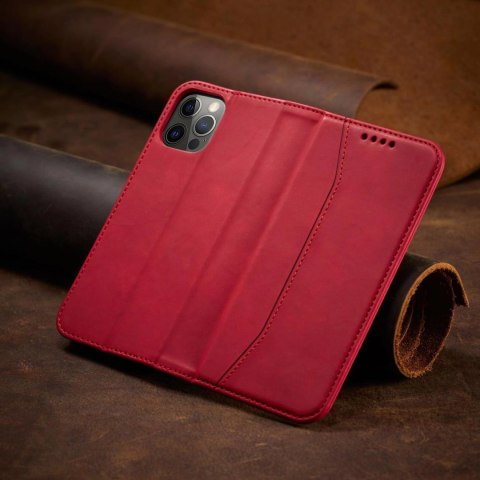 Magnet Fancy Case etui do iPhone 12 Pro Max pokrowiec portfel na karty kartę podstawka czerwony Magnet Fancy Case etui do iPhone 12 Pro Max pokrowiec portfel na karty kartę podstawka czerwony