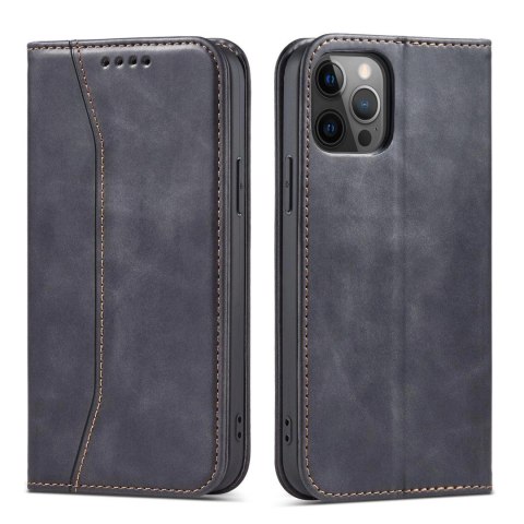 Magnet Fancy Case etui do iPhone 12 Pro pokrowiec portfel na karty kartę podstawka czarny Magnet Fancy Case etui do iPhone 12 Pro pokrowiec portfel na karty kartę podstawka czarny