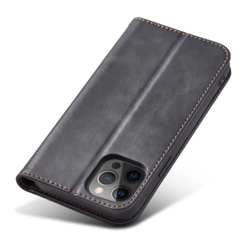 Magnet Fancy Case etui do iPhone 12 Pro pokrowiec portfel na karty kartę podstawka czarny Magnet Fancy Case etui do iPhone 12 Pro pokrowiec portfel na karty kartę podstawka czarny