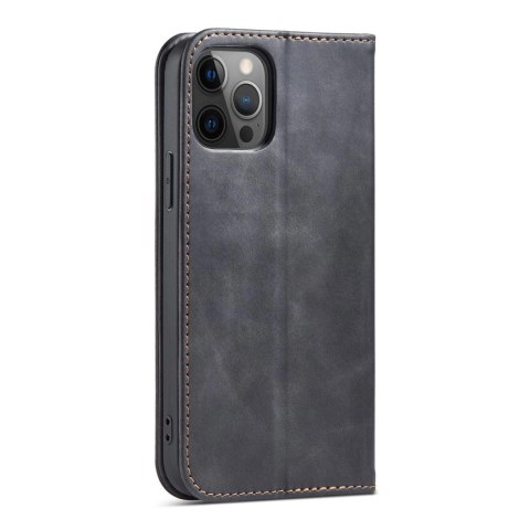 Magnet Fancy Case etui do iPhone 12 Pro pokrowiec portfel na karty kartę podstawka czarny Magnet Fancy Case etui do iPhone 12 Pro pokrowiec portfel na karty kartę podstawka czarny