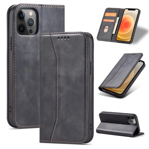 Magnet Fancy Case etui do iPhone 12 Pro pokrowiec portfel na karty kartę podstawka czarny Magnet Fancy Case etui do iPhone 12 Pro pokrowiec portfel na karty kartę podstawka czarny