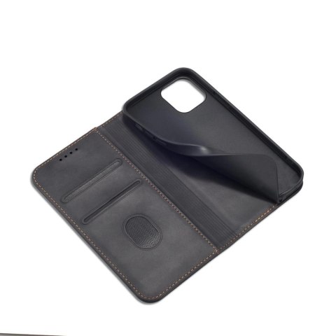 Magnet Fancy Case etui do iPhone 12 Pro pokrowiec portfel na karty kartę podstawka czarny Magnet Fancy Case etui do iPhone 12 Pro pokrowiec portfel na karty kartę podstawka czarny
