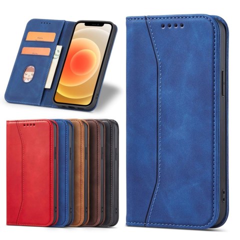 Magnet Fancy Case etui do iPhone 12 Pro pokrowiec portfel na karty kartę podstawka niebieski Magnet Fancy Case etui do iPhone 12 Pro pokrowiec portfel na karty kartę podstawka niebieski
